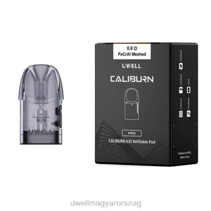 UWELL Review - UWELL CALIBURN A3 cserehüvelyek | 4-es csomag 0,8 ohm 2 66RL19