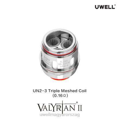 UWELL Disposable Review - UWELL VALYRIAN 2 cseretekercsek (2 csomag) un2-3 tripla háló 0,16 ohm 66RL30