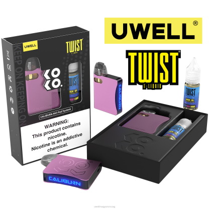 UWELL Aroma - UWELL CALIBURN AK3 készlet + a3s 0,8 ohmos hüvely (2x) + apa gőz 10 ml só 50 mg crl: rózsaszín/flv: bogyós limonádé 66RL246