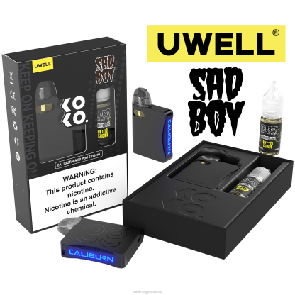 UWELL Disposable Review - UWELL CALIBURN AK3 készlet + a3s 0,8 ohmos hüvely (2x) + apa gőz 10 ml só 50 mg crl: szürke/flv: savanyú görögdinnye eper 50mg 66RL240