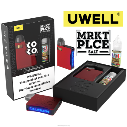 UWELL Disposable Review - UWELL CALIBURN AK3 készlet + a3s 0,8 ohmos hüvely (2x) + apa gőz 10 ml só 50 mg crl: szürke/flv: savanyú görögdinnye eper 50mg 66RL240