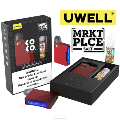 UWELL Disposable Review - UWELL CALIBURN AK3 készlet + a3s 0,8 ohmos hüvely (2x) + apa gőz 10 ml só 50 mg crl: szürke/flv: savanyú görögdinnye eper 50mg 66RL240